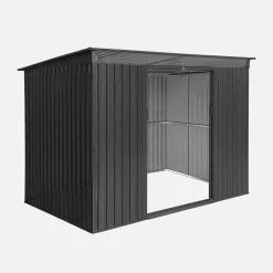 Galpão metálico para jardim 4,85m2 com claraboia