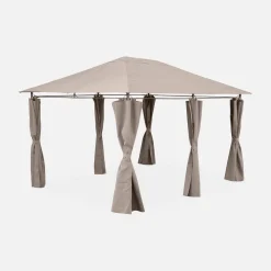 Gazebo para eventos com cortinas, 3x4m
