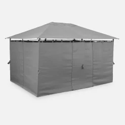 Gazebo para eventos com cortinas, 3x4m