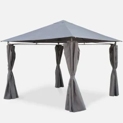 Gazebo 3x3m com cortinas