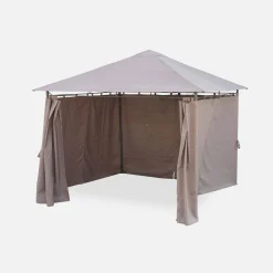 Gazebo 3x3m com cortinas