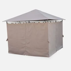 Gazebo 3x3m com cortinas