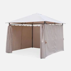 Gazebo 3x3m com cortinas