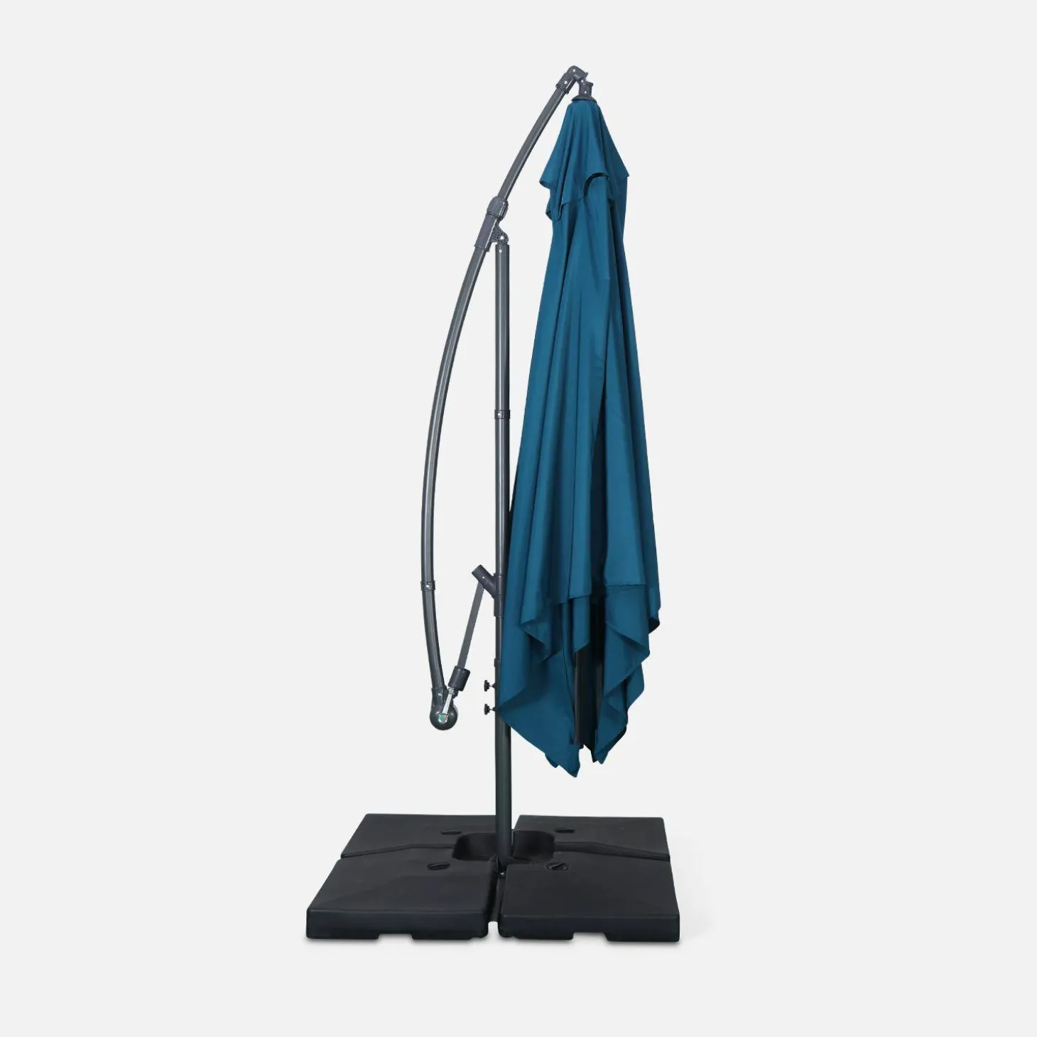 Guarda-sol quadrado excêntrico, 3x3m
