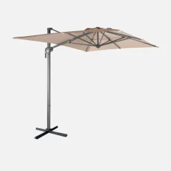 Guarda-sol retangular excêntrico, 3x2m