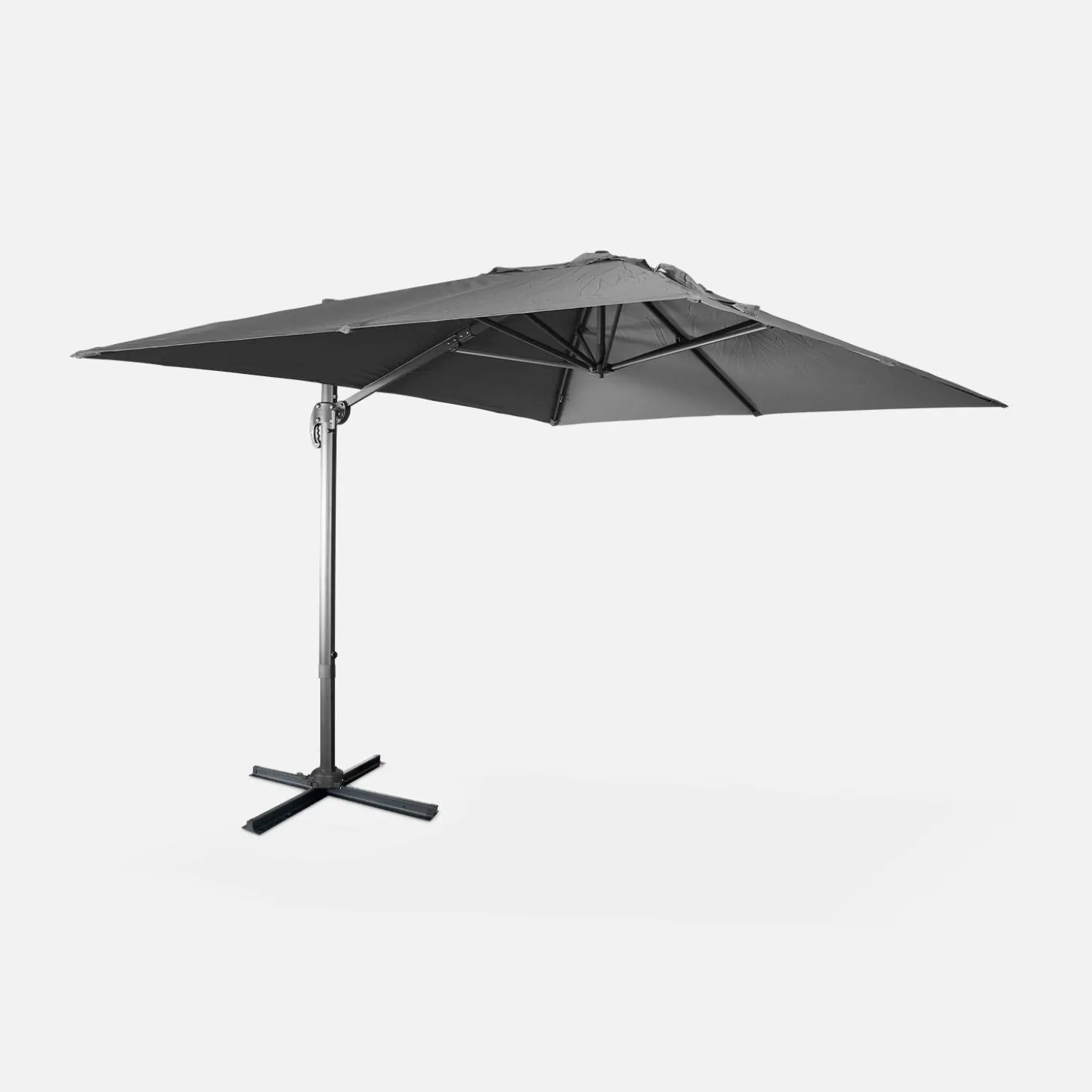 Guarda-sol retangular excêntrico, 3x4m