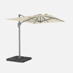 Guarda-sol retangular excêntrico, 3x2m