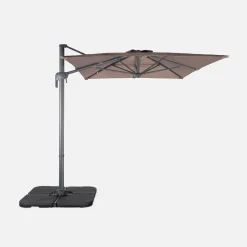Guarda-sol retangular excêntrico, 3x2m