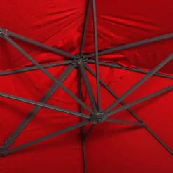 Guarda-sol retangular excêntrico, 3x4m