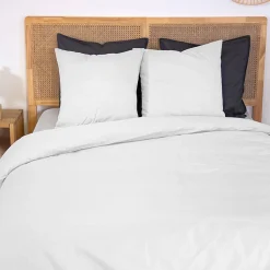 Jogo de cama de algodão branco