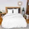 Jogo de cama de algodão branco