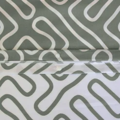 Jogo de cama de casal de microfibra reversível com estampado de labirinto