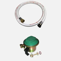 Kit de mangueira para gás e regulador rápido de butano, 20mm