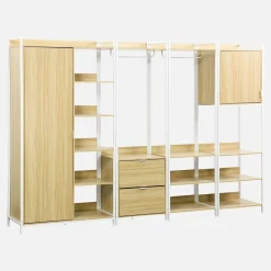 Kit de roupeiro modular com 4 elementos