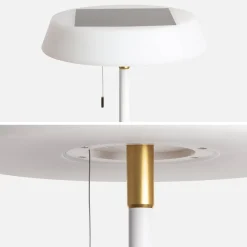 Luminária de jardim solar LED, 150cm