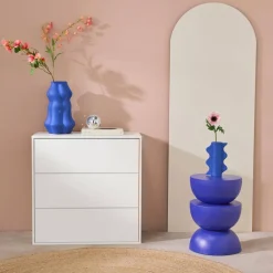Módulo de armazenamento decor madeira, 3 gavetas