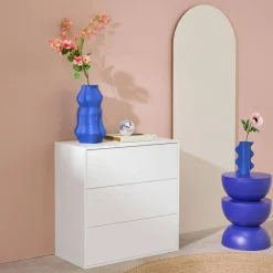 Módulo de armazenamento decor madeira, 3 gavetas
