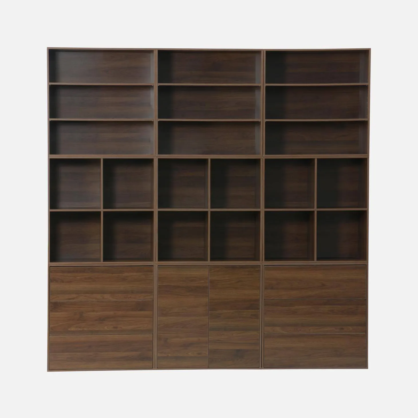 Módulo de armazenamento decor madeira, 3 gavetas