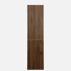 Módulo de closet com acabamento em madeira de 5 prateleiras