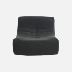 Módulo de sofá modular em tecido bouclé