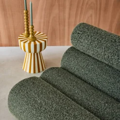 Módulo de sofá modular em tecido efeito alpaca, 1 lugar