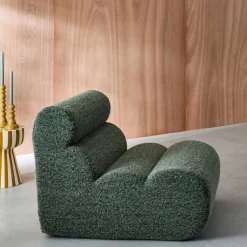 Módulo de sofá modular em tecido efeito alpaca, 1 lugar