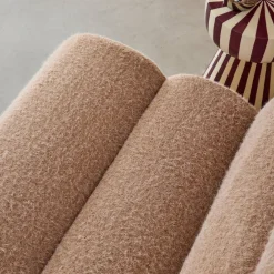 Módulo de sofá modular em tecido efeito alpaca, 1 lugar