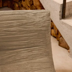 Módulo de sofá modular em veludo canelado, 1 lugar