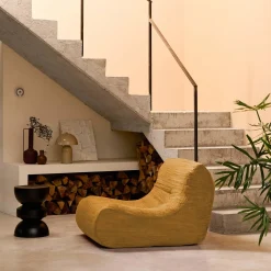 Módulo de sofá modular em veludo canelado, 1 lugar