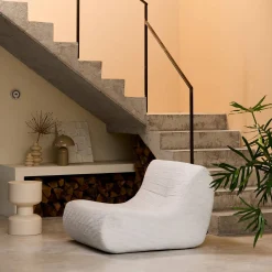 Módulo de sofá modular em veludo canelado, 1 lugar