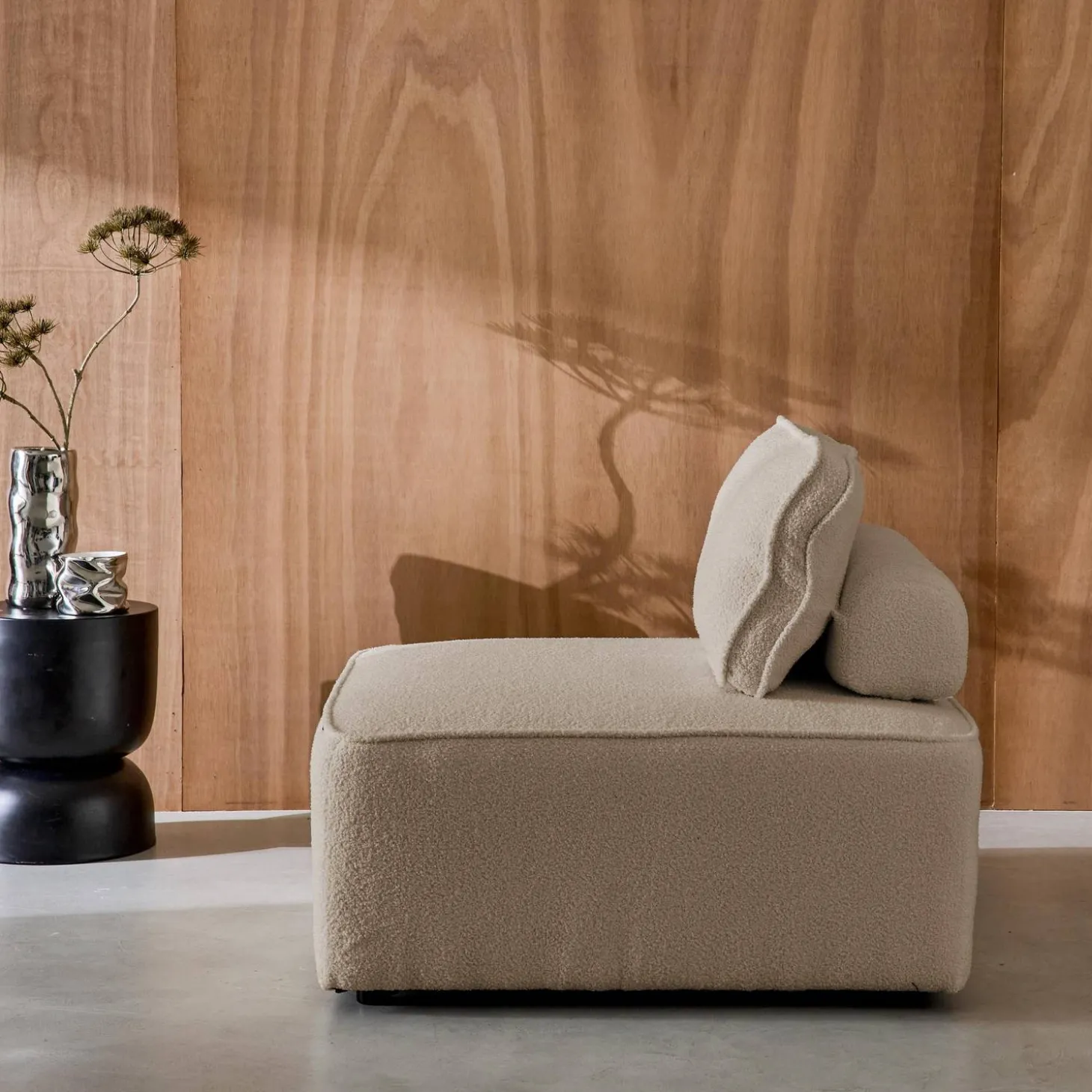 Módulo para sofá modular em boucle, 1 lugar