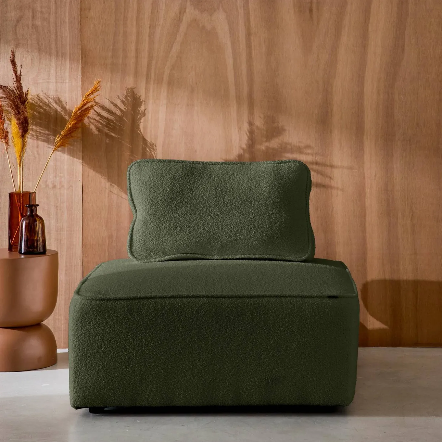 Módulo para sofá modular em boucle, 1 lugar