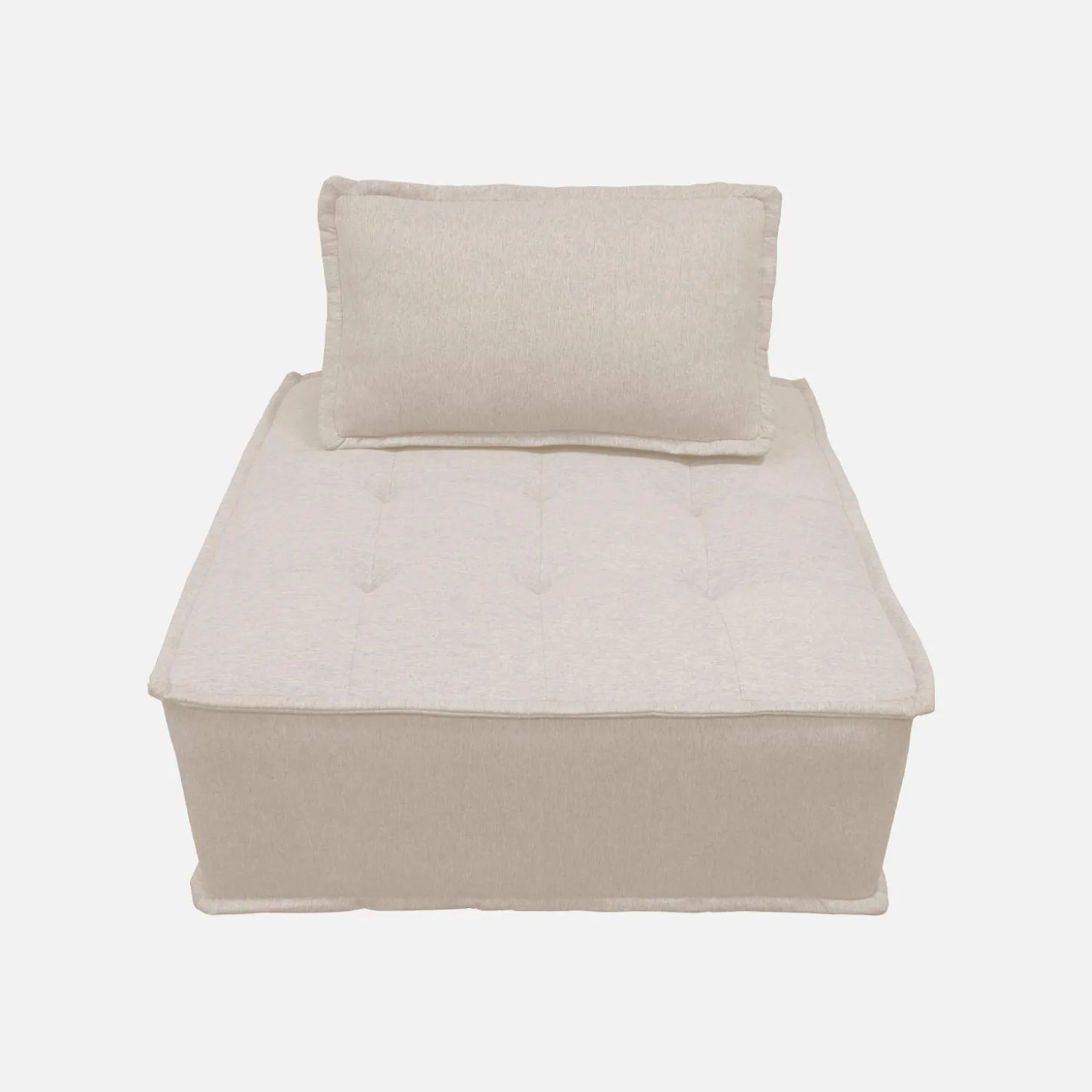 Módulo para sofá modular em tecido estofado