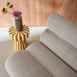 Módulo para sofá modular em tecido bouclé