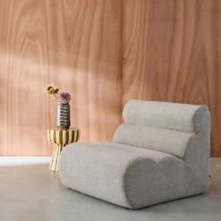Módulo para sofá modular em tecido bouclé