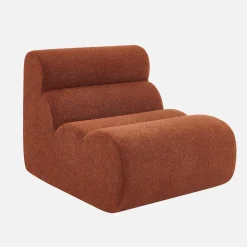 Módulo para sofá modular em tecido bouclé
