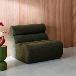 Módulo para sofá modular em tecido bouclé
