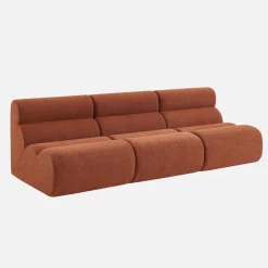 Módulo para sofá modular em tecido bouclé, set de 3