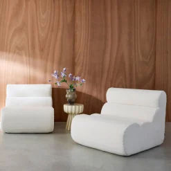 Módulo para sofá modular em tecido bouclé, set de 2