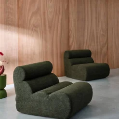 Módulo para sofá modular em tecido bouclé, set de 2