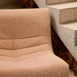 Módulo para sofá modular em tecido efeito alpaca, set de 2