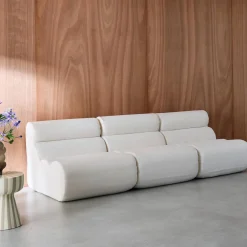 Módulo para sofá modular em tecido bouclé, set de 3