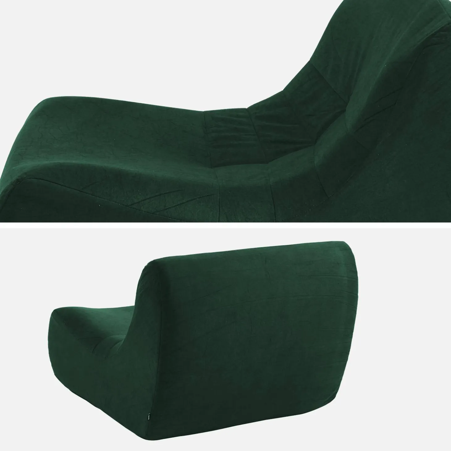 Módulo para sofá modular em veludo, set de 2