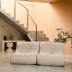 Módulo para sofá modular em veludo, set de 2