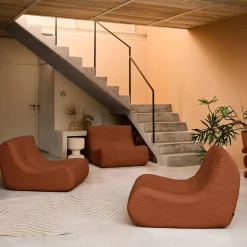 Módulo para sofá modular em veludo canelado, 3 lugares