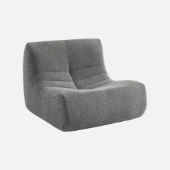 Módulos para sofá modular em tecido bouclé, 2 lugares
