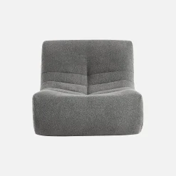 Módulos para sofá modular em tecido bouclé, 2 lugares