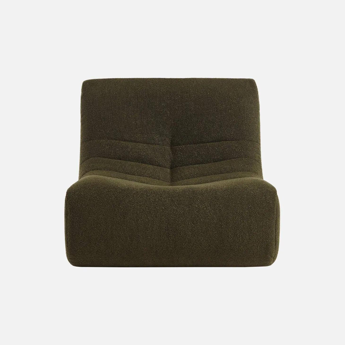 Módulos para sofá modular em tecido bouclé, 2 lugares