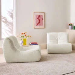 Módulos para sofá modular em tecido bouclé, 2 lugares