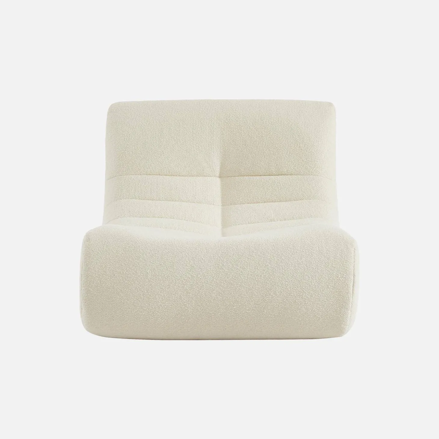 Módulos para sofá modular em tecido bouclé, 2 lugares